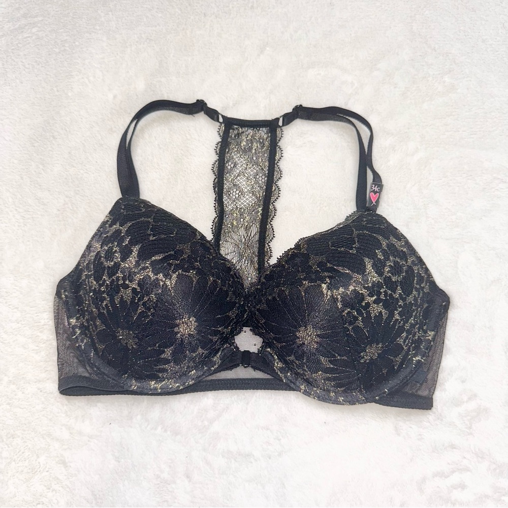 NWT! Victoria’s Secret Shimmer Push Up Bra + Cheeky Panty Set! - Picture 2 of 9